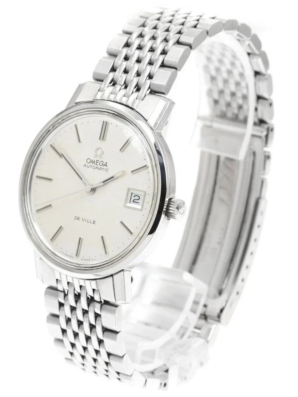 OMEGA De Ville 166.0161 Cal.1012 Date Silver Dial Automatic Men's Watch_965081